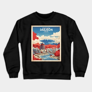 Daejeon South Korea Travel Tourism Retro Vintage Crewneck Sweatshirt